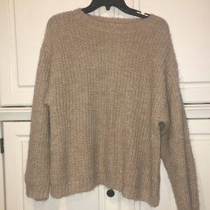 Brown knitted sweater